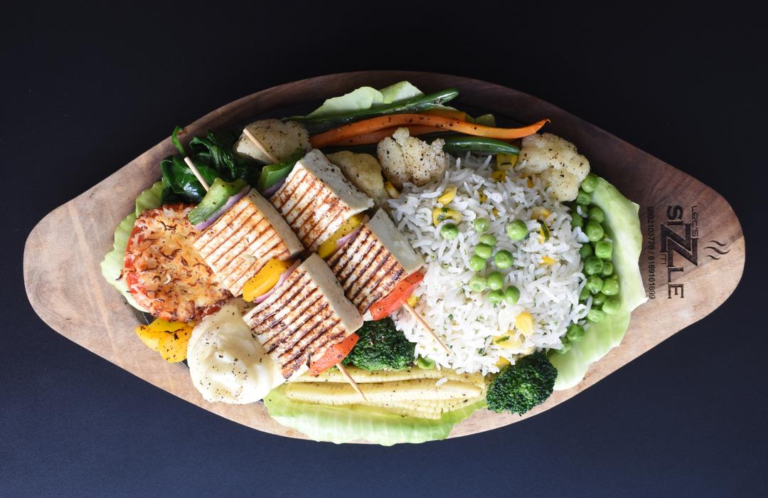 Paneer Shashlik Sizzlers
