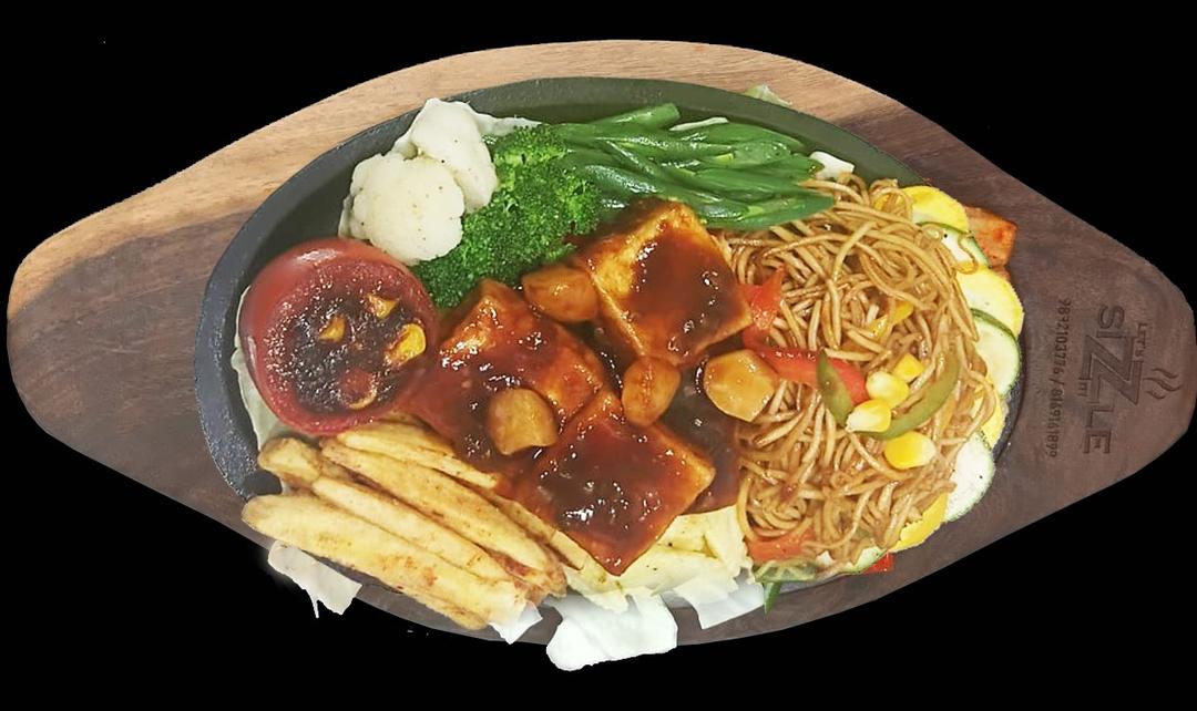 Jain Paneer Chilli Sizzlers