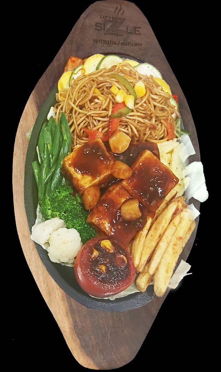 Jain Paneer Chilli Sizzlers