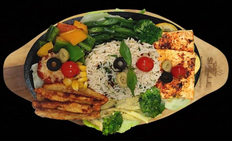 Jain Veg Paprika Sizzlers
