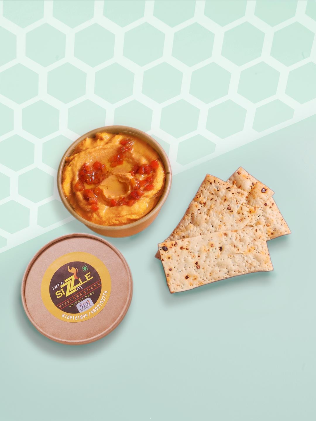 Charred Bell Pepper Hummus (200gms)