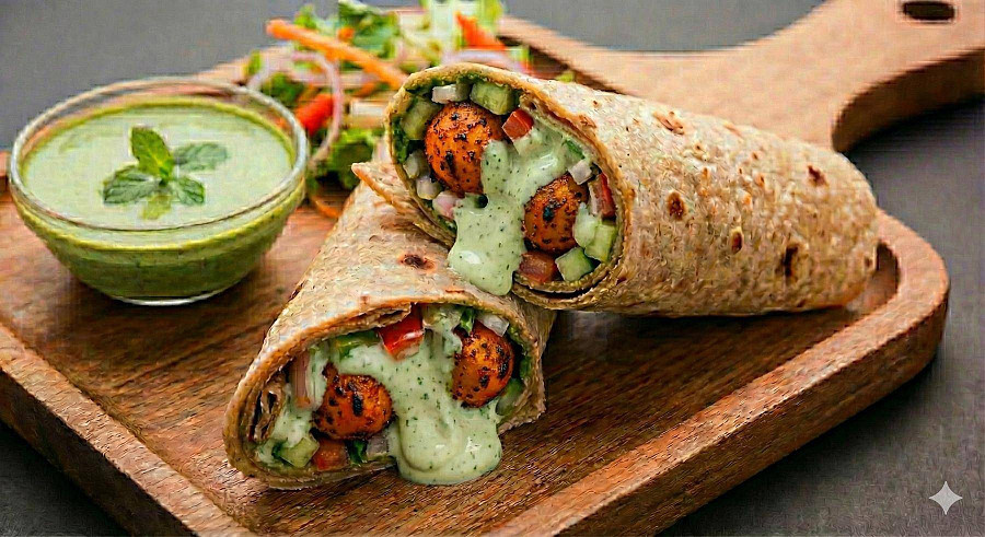 Tandoori Aloo Wrap