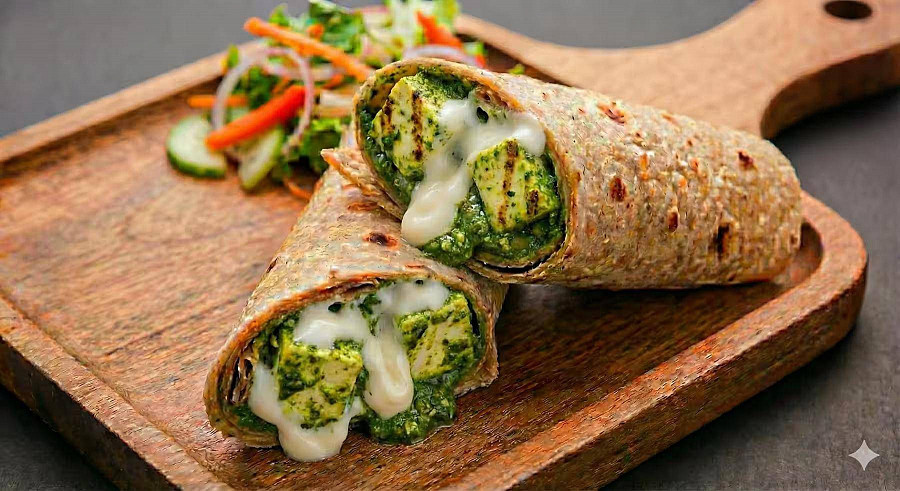 Paneer Pesto Wrap