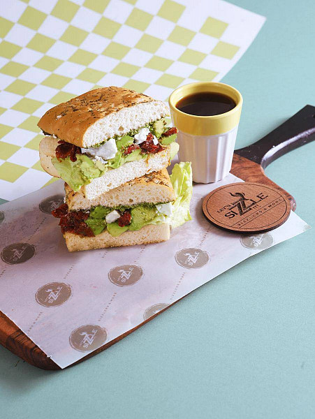 Spiced Avacado Sandwhich (Panini)