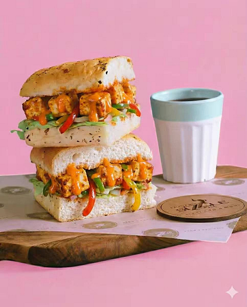Peri Peri Paneer Sandwhich (Panini)