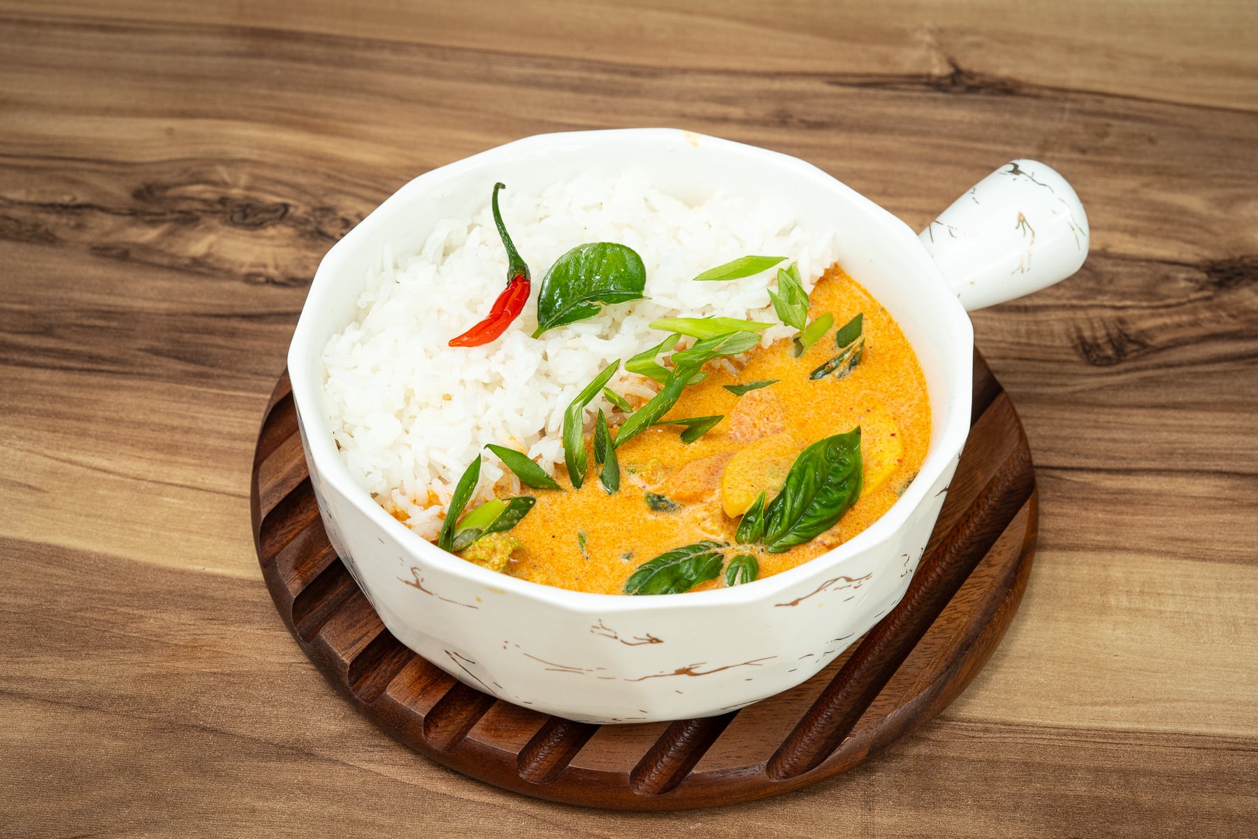 Thai Curry Rice Bowl With Veggies