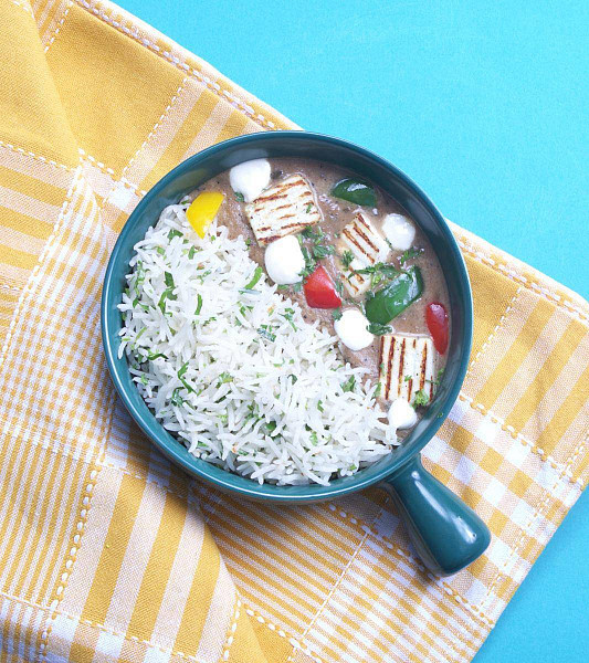 North Indian Paneer Kalimiri Bowl With Rice